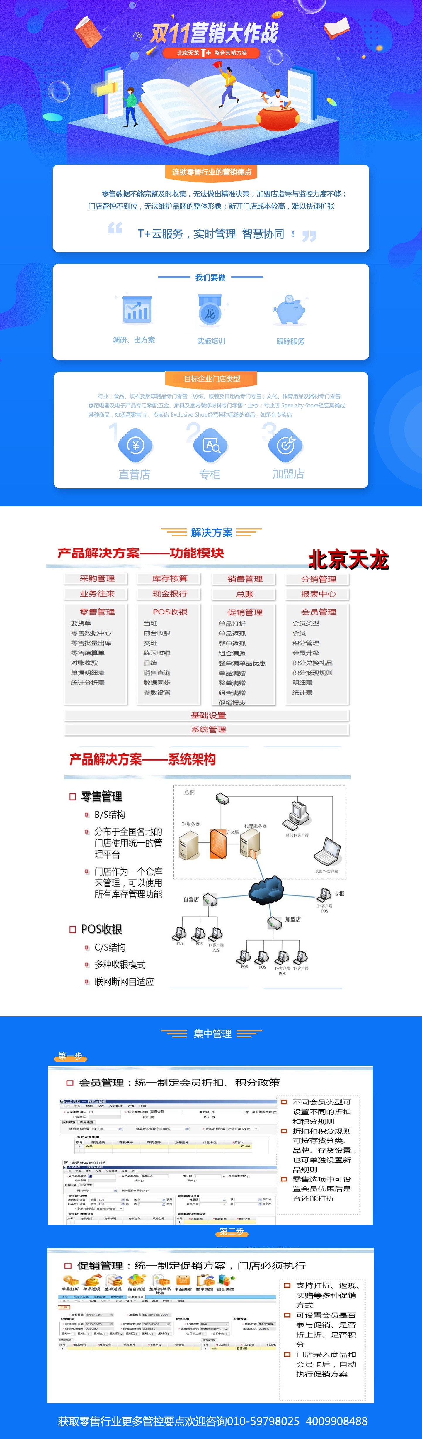 双11营销大作战-北京天龙T+零售行业整合营销方案